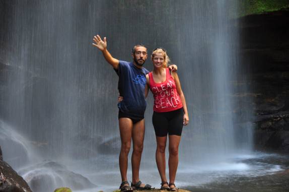 Juntos na Cachoeira do Roncador, a mais alta de Taquaruçu - TO